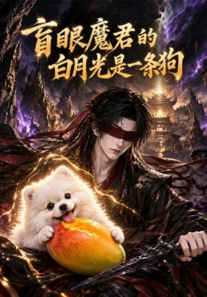 盲眼魔君的白月光是一条狗 《盲眼魔君的白月光是一条狗》短剧封面