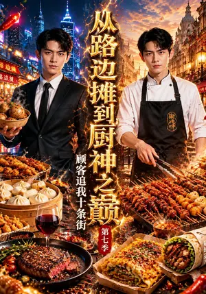从路边摊到厨神之巅,顾客追我十条街第七季 《从路边摊到厨神之巅,顾客追我十条街第七季》短剧封面