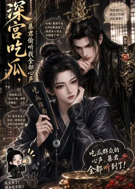 深宫吃瓜,暴君偷听我全部心声 《深宫吃瓜,暴君偷听我全部心声》短剧封面