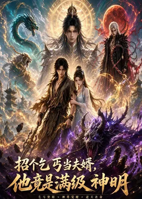 招个乞丐当夫婿,他竟是满级神明 《招个乞丐当夫婿,他竟是满级神明》短剧封面