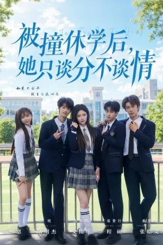 《被撞休学后，她只谈分不谈情（83集）文雨彤＆陆明杰（百度网盘）》短剧封面