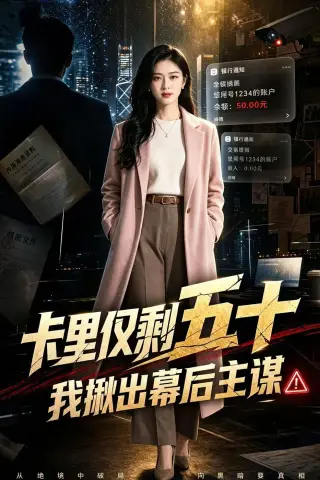 《卡里仅剩五十，我揪出幕后主谋（30集）AI短剧（夸克网盘）》短剧封面