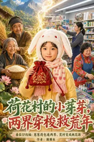 《荷花村的小芽芽，两界穿梭救荒年（60集）（夸克网盘）》短剧封面