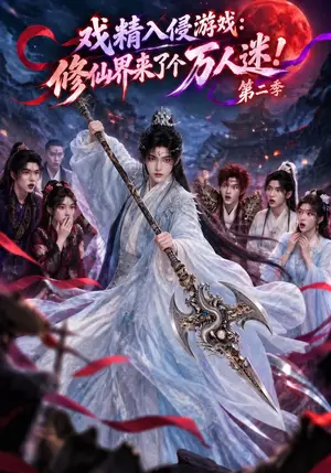 《戏精入侵游戏：修仙界来了个万人迷第二季（185集）（夸克网盘）》短剧封面