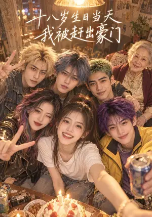 《十八岁生日当天，我被赶出豪门（96集）（夸克网盘）》短剧封面