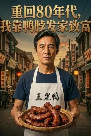 《重回80年代，我靠鸭脖发家致富（51集）（夸克网盘）》短剧封面