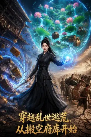《穿越乱世逃荒，从搬空府库开始（62集）（夸克网盘）》短剧封面