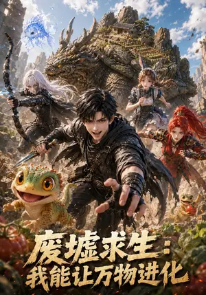 《废墟求生：我能让万物进化（125集）（夸克网盘）》短剧封面