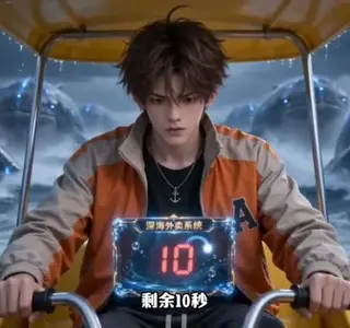 《全民海洋求生，我在海上送外卖（124集）（夸克网盘）》短剧封面