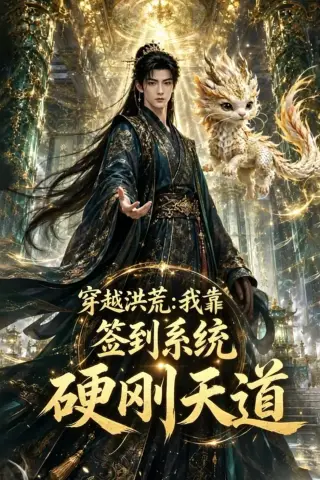 《穿越洪荒_我靠签到系统硬刚天道（80集）》短剧封面