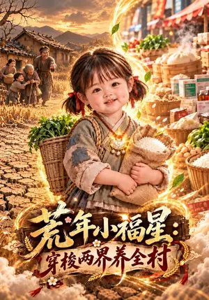 《荒年小福星：穿梭两界养全村（300集）（夸克网盘）》短剧封面