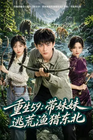 《重生59：带妹妹逃荒猎猪东北（70集）AI短剧（百度网盘）》短剧封面