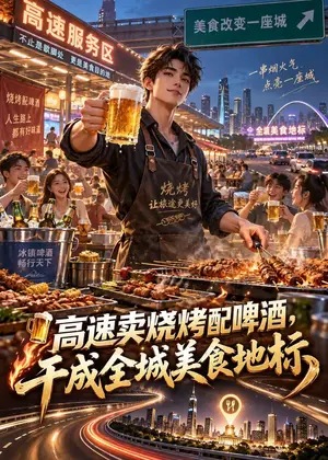 《高速卖烧烤配啤酒，干成全城美食地标（205集）（夸克网盘）》短剧封面