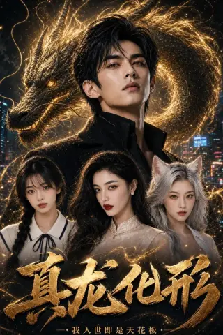 《真龙化形，我入世即是天花板（74集）AI短剧（夸克网盘）》短剧封面