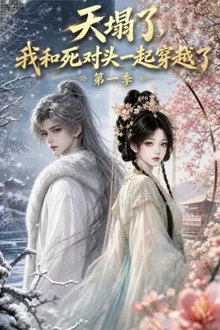 《天塌了，我和死对头一起穿越了第一季（100集）（夸克网盘）》短剧封面