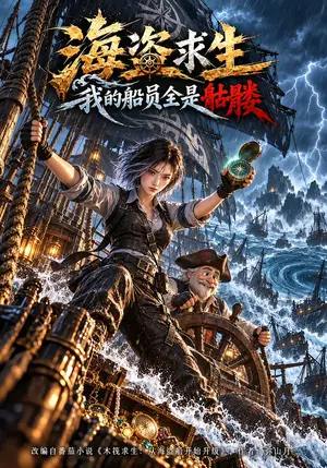 《海盗求生我的船员全是骷髅（70集）（夸克网盘）》短剧封面