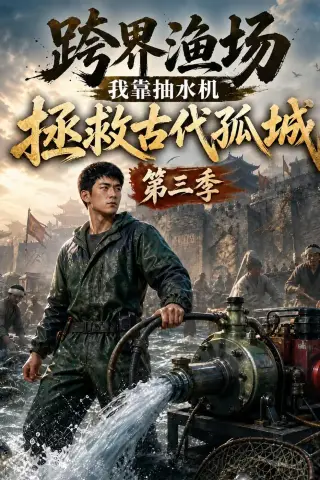 《跨界渔场我靠抽水机拯救古代孤城第三季（49集）AI短剧（夸克网盘）》短剧封面