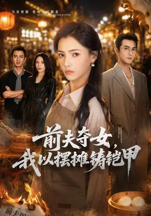 《前夫夺女，我以摆摊铸铠甲（54集）樊楚琦&柏程俊（夸克网盘）》短剧封面