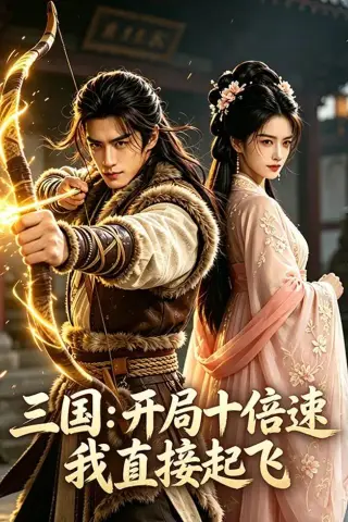 《三国：开局十倍速我直接起飞（60集）AI短剧（夸克网盘）》短剧封面
