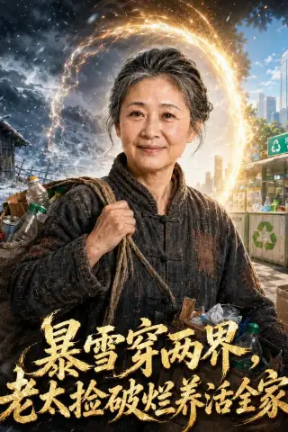 《暴雪穿两界，老太捡破烂养活全家（81集）（夸克网盘）》短剧封面