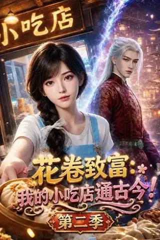 《花卷致富：我的小吃店通古今！第二季（87集）（夸克网盘）》短剧封面
