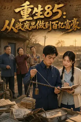 《重生85：从收废品做到百亿富豪（70集）（夸克网盘）》短剧封面