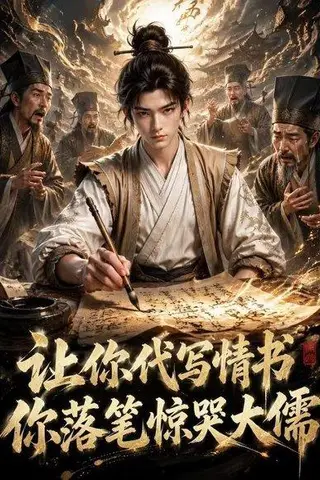 《让你代写情书，你落笔惊哭大儒（73集）（百度网盘）》短剧封面