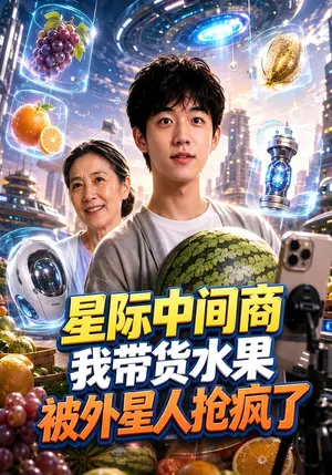《星际中间商，我带货水果被外星人抢疯了（100集）（夸克网盘）》短剧封面