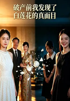 《破产前我发现了白莲花的真面目（60集）黄泽君&许惠婷（夸克网盘）》短剧封面
