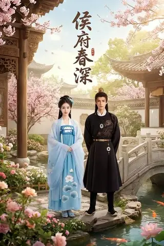 《侯府春深（45集）Ai短剧（百度网盘）》短剧封面