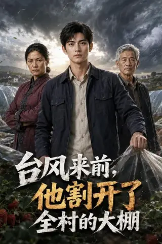 《台风来前，他割开了全村的大棚（43集）AI短剧（百度网盘）》短剧封面