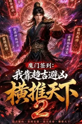 《魔门签到：我靠趋吉避凶横推天下2（120集）（夸克网盘）》短剧封面
