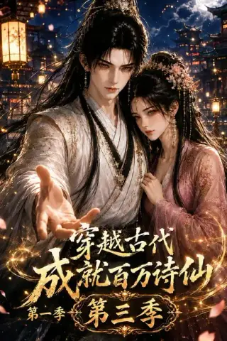 《穿越古代成就百万诗仙第一季第三季（59集）（夸克网盘）》短剧封面