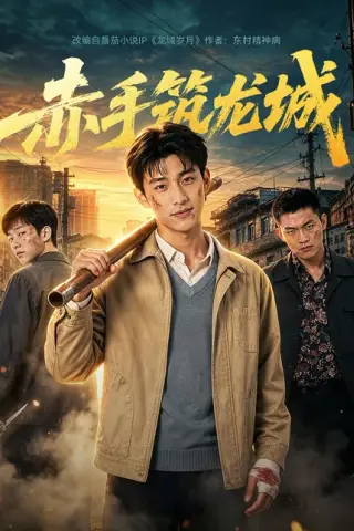 《赤手筑龙城（70集）AI短剧（百度网盘）》短剧封面