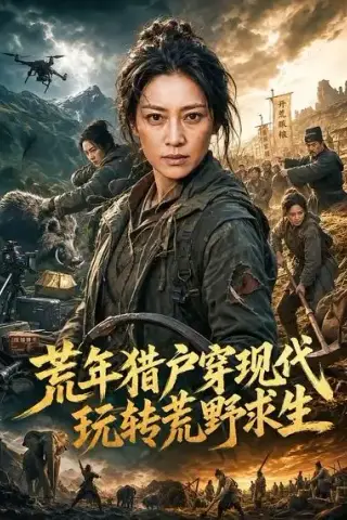 《荒年猎户穿现代玩转荒野求生（72集）（夸克网盘）》短剧封面
