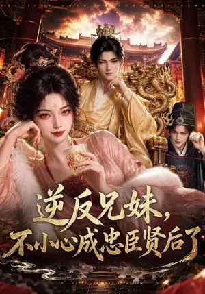 《逆反兄妹，不小心成忠臣贤后了（85集）（夸克网盘）》短剧封面