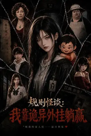 《规则怪谈：我靠诡异外挂躺赢（63集）（夸克网盘）》短剧封面
