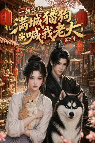 《一朝穿越，满城猫狗喊我老大第二季（103集）（夸克网盘）》短剧封面