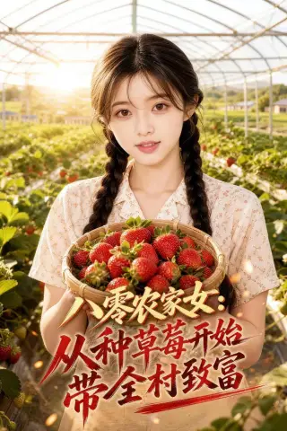 《八零农家女：从种草莓开始带全村致富（61集）（夸克网盘）》短剧封面