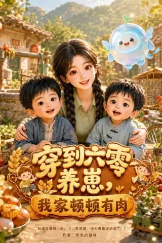 《穿到六零养崽，我家顿顿有肉（100集）（夸克网盘）》短剧封面