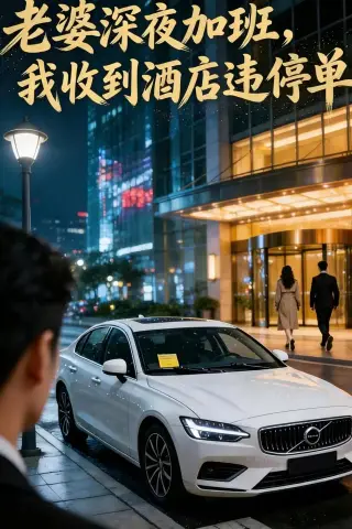 《老婆深夜加班，我收到酒店违停单（52集）AI短剧（夸克网盘）》短剧封面