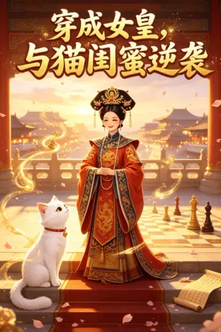 《穿成女皇与猫闺蜜逆袭（20集）（百度网盘）》短剧封面