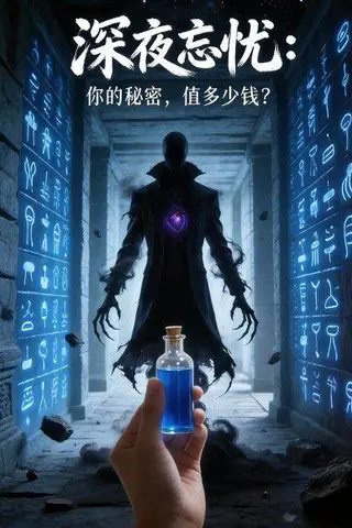 《深夜忘忧：你的秘密，值多少钱？（12集）Ai短剧（百度网盘）》短剧封面