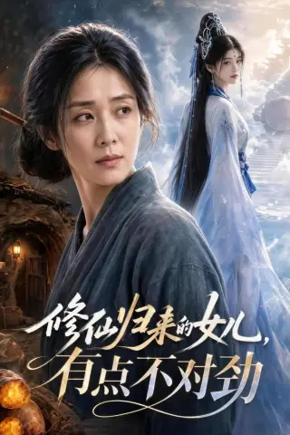 《修仙归来的女儿，有点不对劲（55集）AI短剧（夸克网盘）》短剧封面