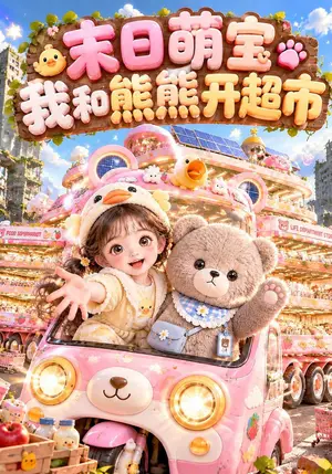 《末日萌宝：我和熊熊开超市（133集）（夸克网盘）》短剧封面