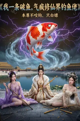 《我一条破鱼，气疯修仙界钓鱼佬（45集）AI短剧（夸克网盘）》短剧封面