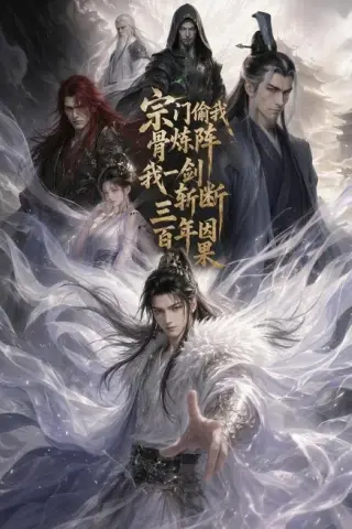 《宗门偷我骨炼阵，我一剑斩断三百年因果（120集）AI短剧（夸克网盘）》短剧封面