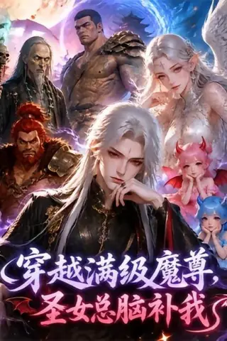 《穿越满级魔尊，圣女总脑补我（50集）（夸克网盘）》短剧封面