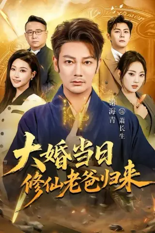 《大婚当日修仙老爸归来（82集）谢海青＆瑞子（百度网盘）》短剧封面
