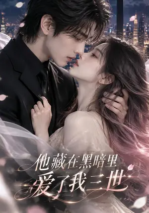 《他藏在黑暗里，爱了我三世（81集）（夸克网盘）》短剧封面